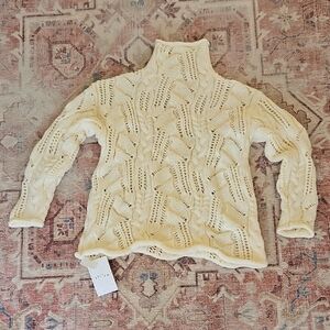 Cozy Cream Cable Turtleneck Sweater